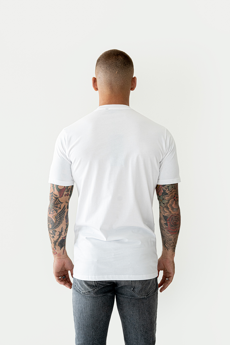 Trademark - Slim fit - White